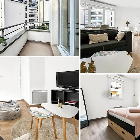 T2 Moderne Terrasse, Parking, Proche Commerces Apartment